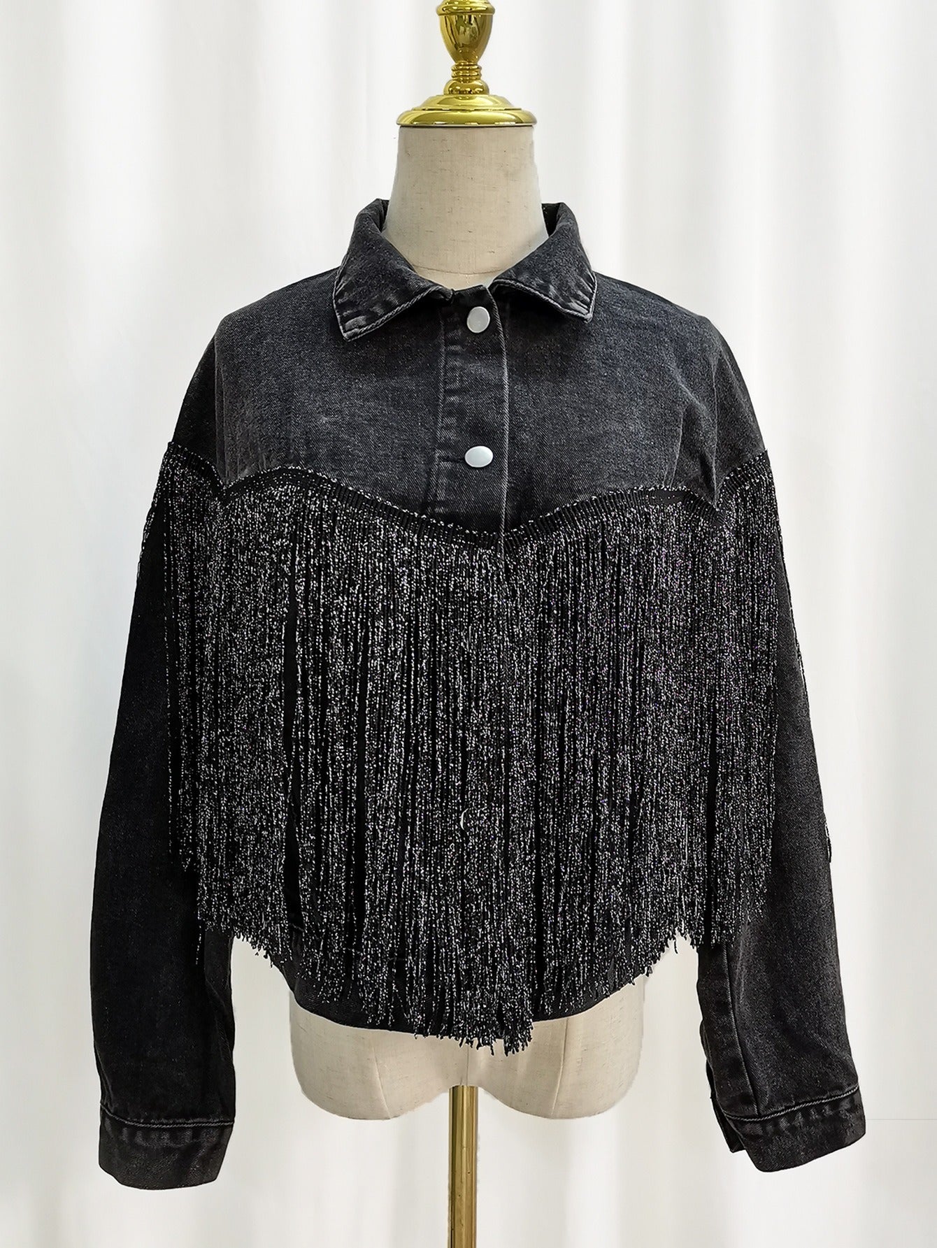 Cowboy jacket for women, fashionable tassel flip collar - Pleasures and Sins   Pleasures and Sins