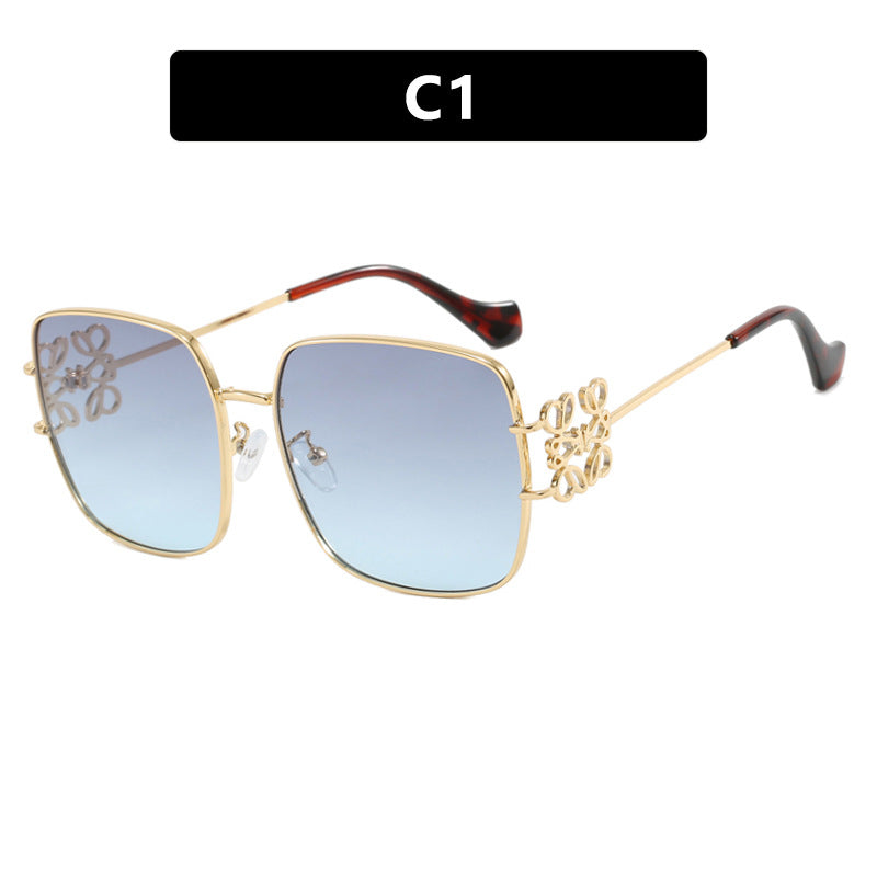 Ladies new personalized simple sunglasses versatile fashion sunglasses