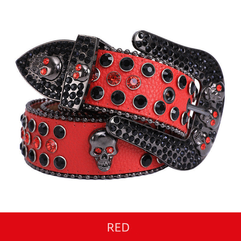 Luxury Belt Crystal Studded Belt Cowgirl Western Cowboy - Pleasures and Sins   Pleasures and Sins