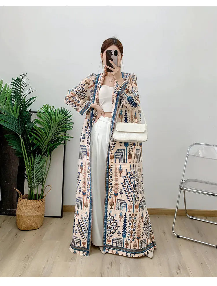 Long Skirt Fashionable and Elegant Pleated Dress Long Arab