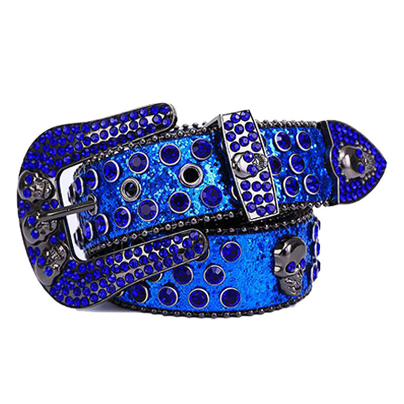 Luxury Belt Crystal Studded Belt Cowgirl Western Cowboy - Pleasures and Sins   Pleasures and Sins