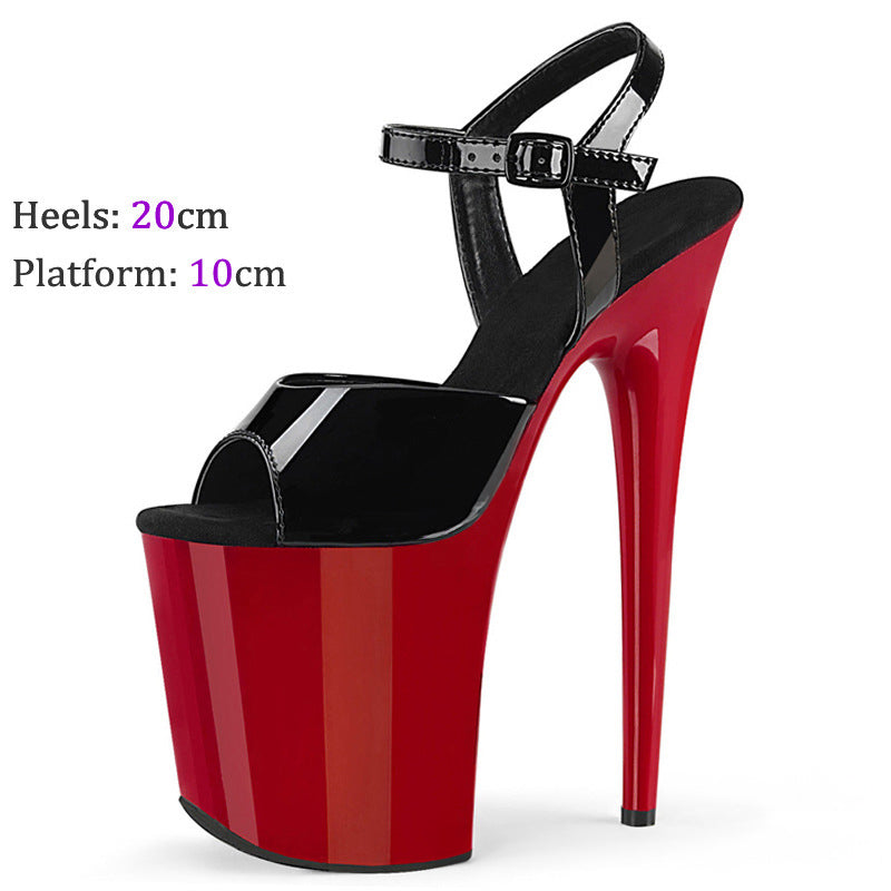 Womens Summer Sandals Modern Stiletto Platform Pole Dance Shoes - Pleasures and Sins   Pleasures and Sins