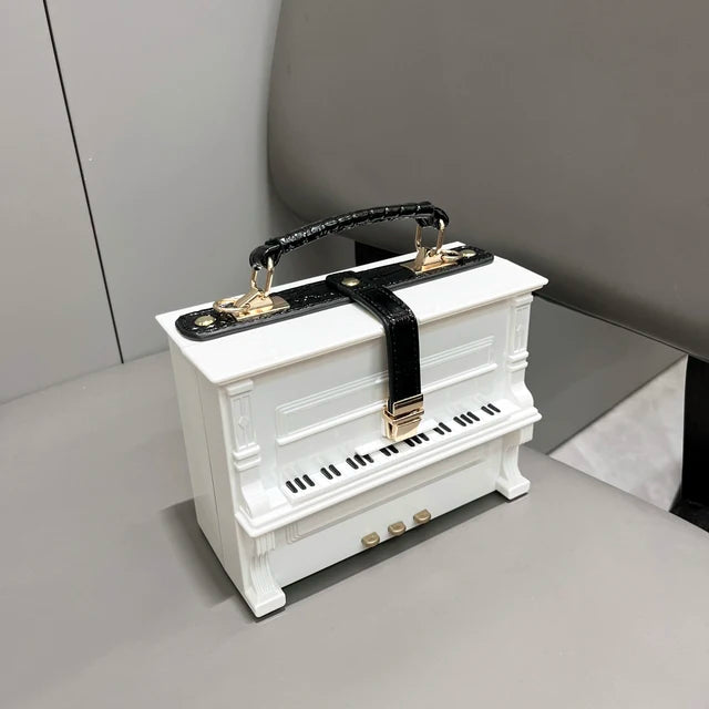 Unique Luxury Piano shape Crossbody Shoulder Bag With Top Handle
