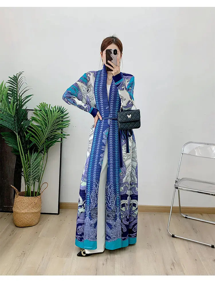 Muslim Fashion Elegant Cardigan Dress Belt Robe