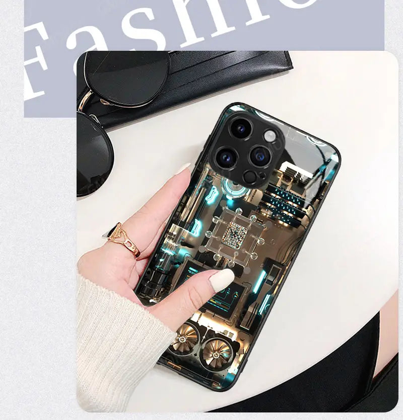 Trendy Circuit Board Design Apple Iphone 14 & 15 Phone Case