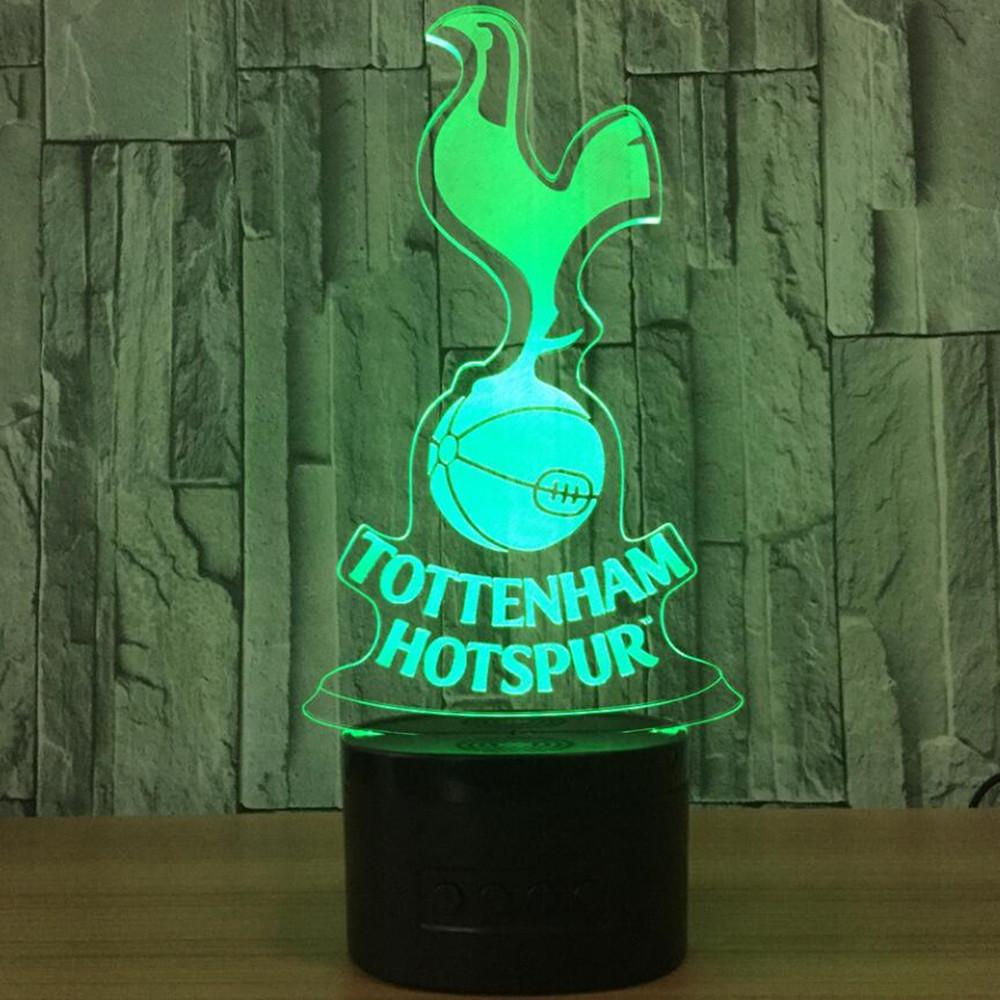 Tottenham Hotspur Football Club 3D LED Night Light Novelty Gift - Pleasures and Sins   Pleasures and Sins