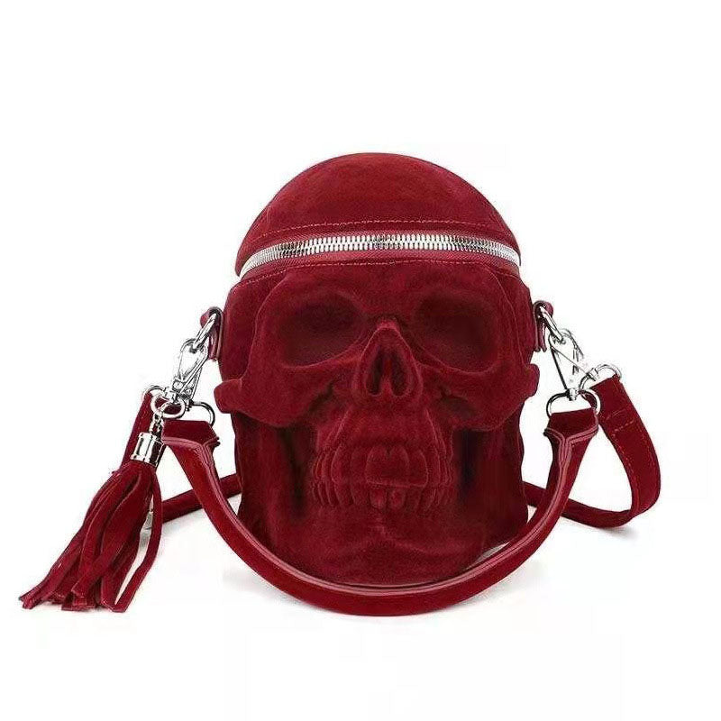 3D creative skull shape shoulder messenger silicone bag - Pleasures and Sins   Pleasures and Sins