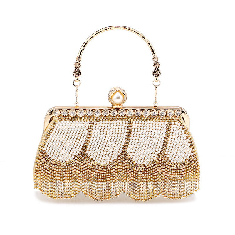 Ladies High End Rhinestone Fringed Evening Bag - Pleasures and Sins   Pleasures and Sins