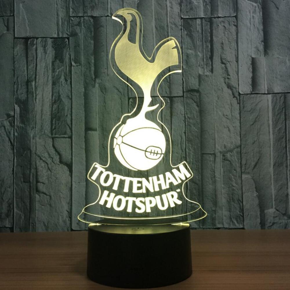 Tottenham Hotspur Football Club 3D LED Night Light Novelty Gift - Pleasures and Sins   Pleasures and Sins