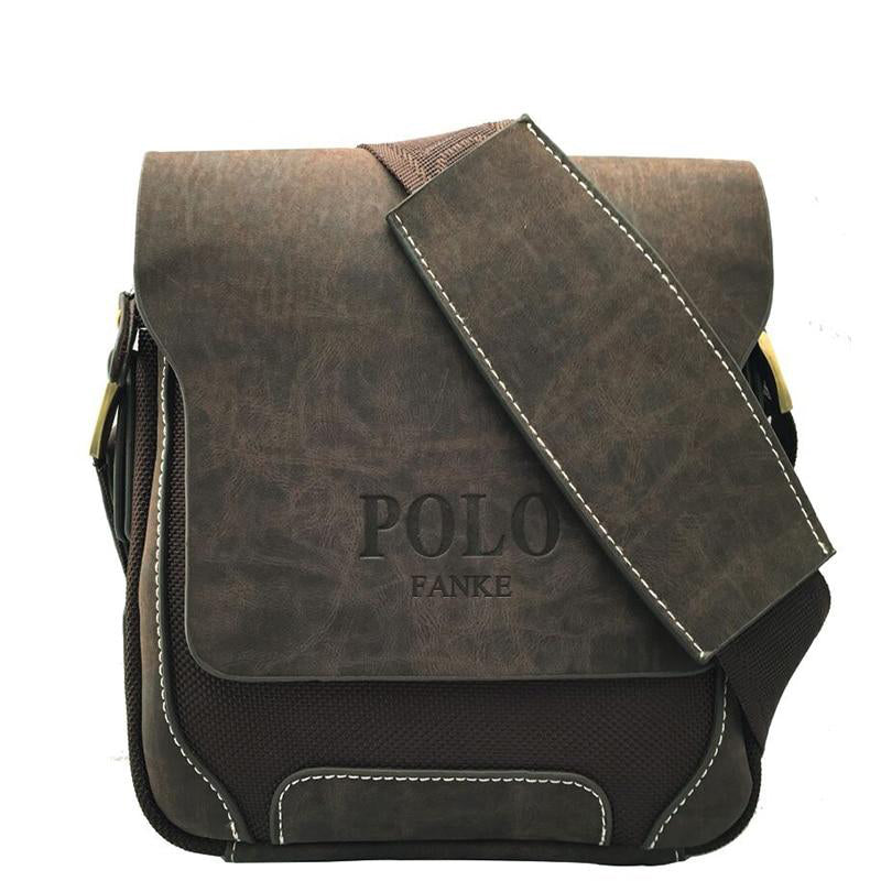 Mens Polo Messenger Bag PU Leather Oxford Shoulder Bag - Pleasures and Sins   Pleasures and Sins