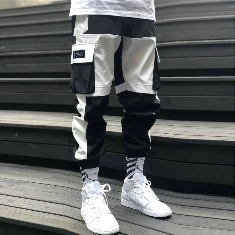 Mens Streetwear Multi Pocket Cargo Harem Pants Hip Hop Casual Pants - Pleasures and Sins   Pleasures and Sins