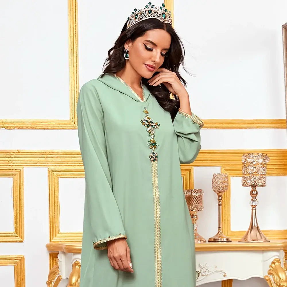 Abaya Dubai Islam Muslimisches Kleid für Frauen Arabisch