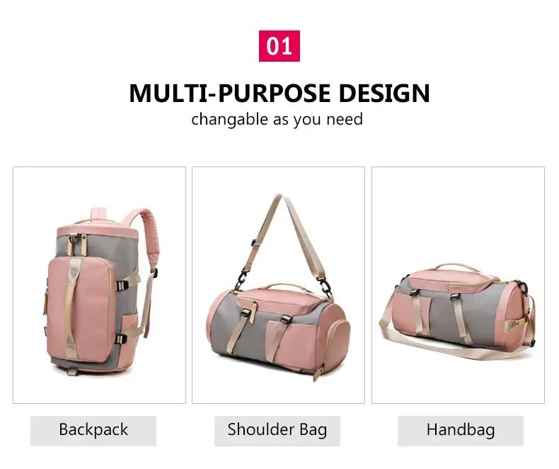 Womens Gym Bag Backpack Fitness Bag for Shoes Outdoor