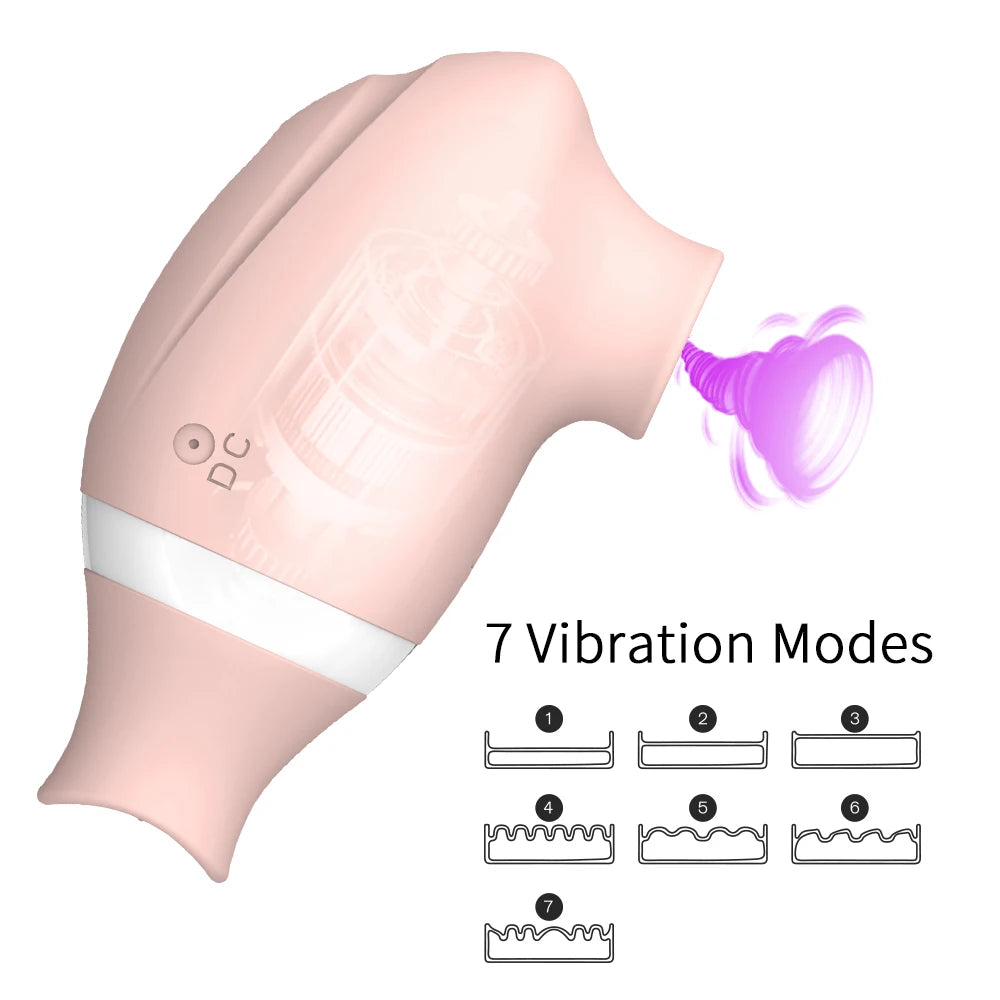 Vagina Sucking Licking Vibrator for Women 7 Speeds Stimulator - Pleasures and Sins   Pleasures and Sins