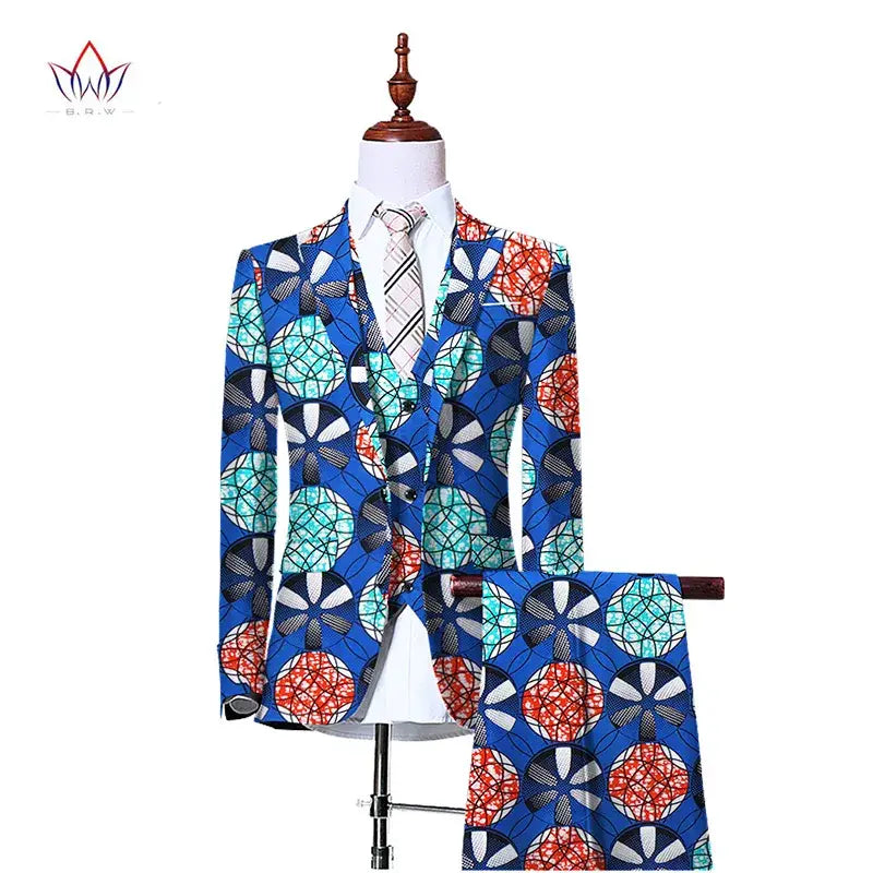 Mens 3 Piece Slim Fit Cowboy Suit. Jacket Waistcoat