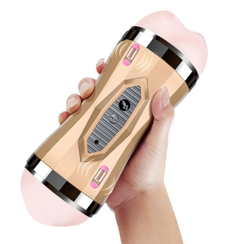 Male Masturbator Vibrator Real Silicone Vagina for Men - Pleasures and Sins   Pleasures and Sins