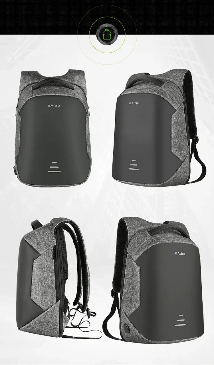 Homme 15.6 Laptop Backpack Anti Theft Backpack Usb Charging