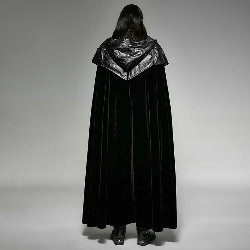 Men’s Windbreaker Cloak Punk Retro Long Cloak Coat