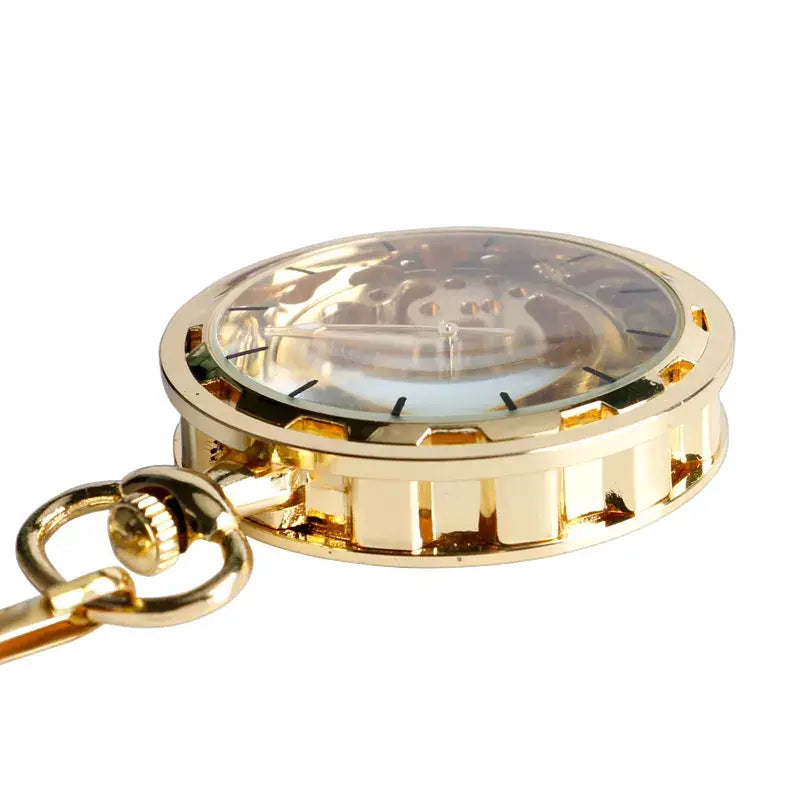 Steampunk Skeleton Mechanical Fob Pocket Watch