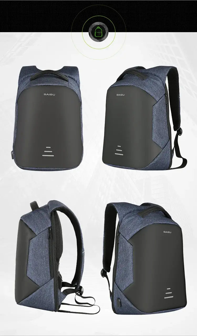 Homme 15.6 Laptop Backpack Anti Theft Backpack Usb Charging