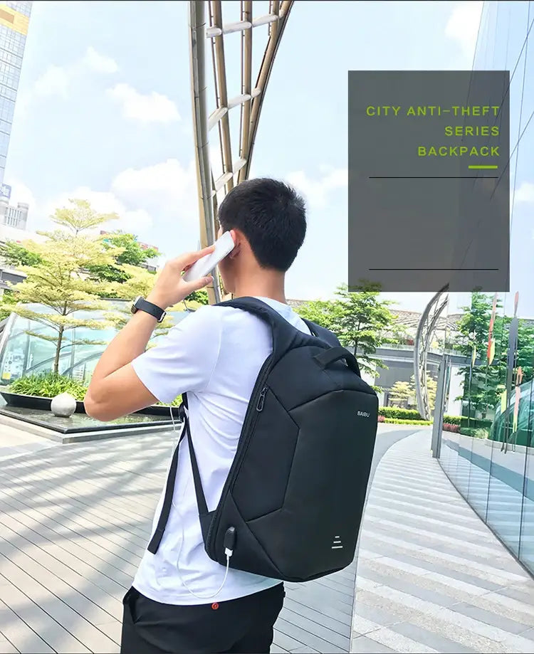 Homme 15.6 Laptop Backpack Anti Theft Backpack Usb Charging