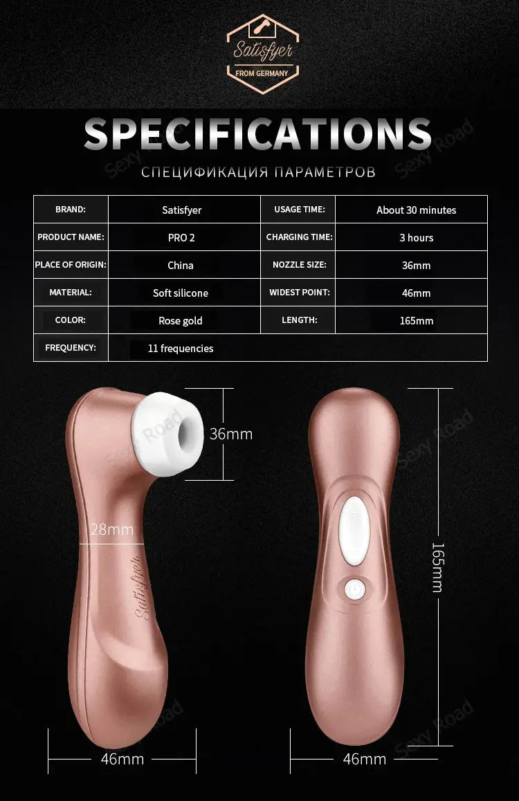 Rose gold handheld beauty device, a sleek ladies pro sucking vibrator for ultimate pleasure.