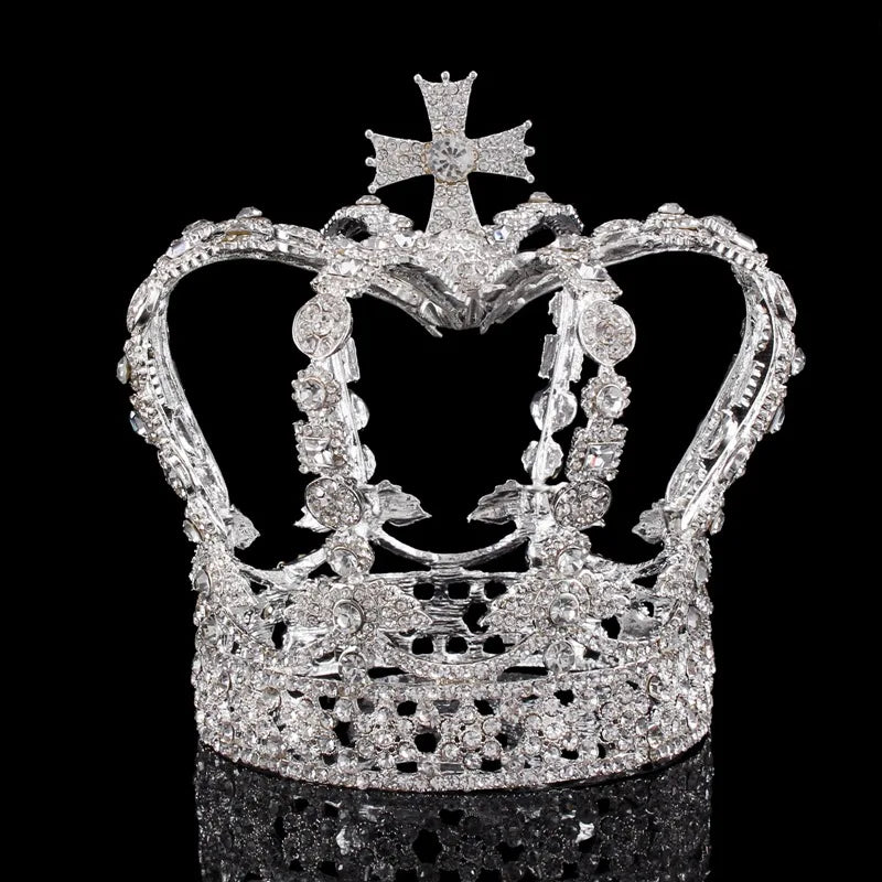 Crystal Queen King Crown Wedding Bridal Crowns Women Pageant