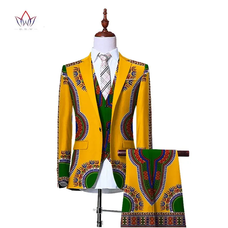 Mens 3 Piece Slim Fit Cowboy Suit. Jacket Waistcoat