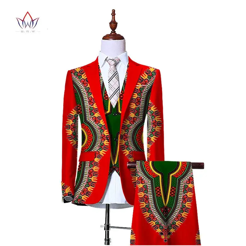 Mens 3 Piece Slim Fit Cowboy Suit. Jacket Waistcoat