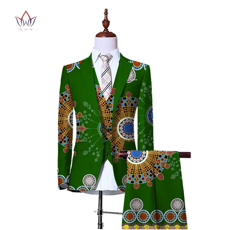 Mens 3 Piece Slim Fit Cowboy Suit. Jacket Waistcoat