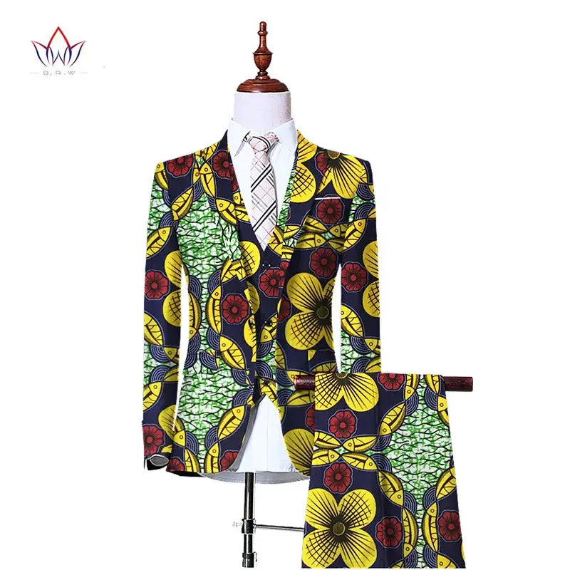 Mens 3 Piece Slim Fit Cowboy Suit. Jacket Waistcoat