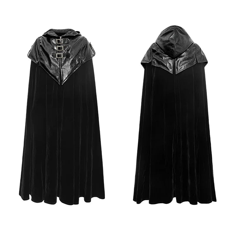 Men’s Windbreaker Cloak Punk Retro Long Cloak Coat