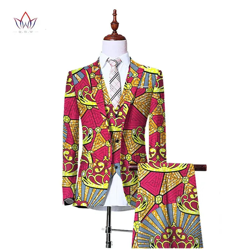 Mens 3 Piece Slim Fit Cowboy Suit. Jacket Waistcoat