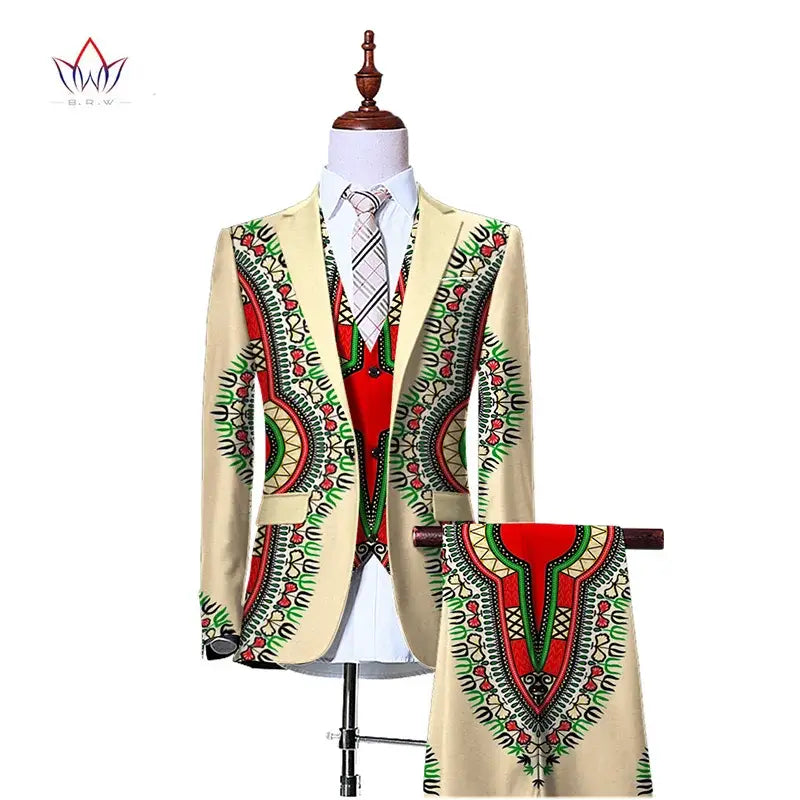 Mens 3 Piece Slim Fit Cowboy Suit. Jacket Waistcoat