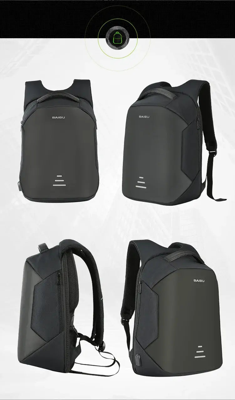 Homme 15.6 Laptop Backpack Anti Theft Backpack Usb Charging