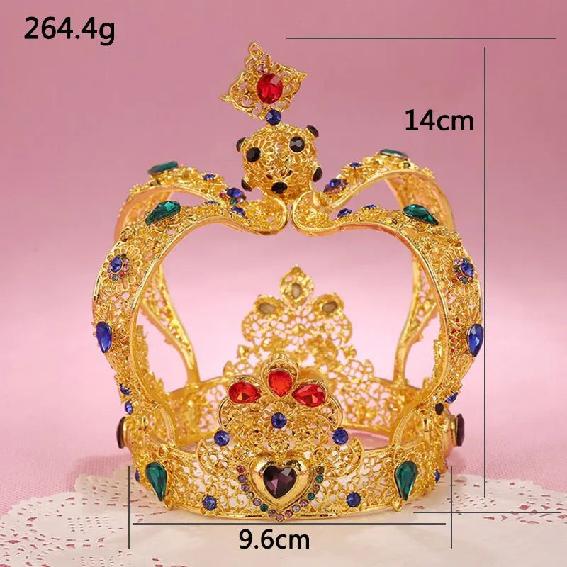 Crystal Queen King Crown Wedding Bridal Crowns Women Pageant