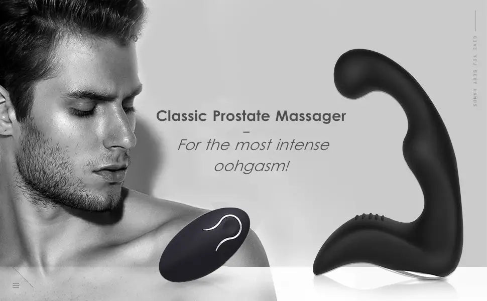 Masseur prostatique télécommandé à 9 vitesses Chargement par USB pour les hommes