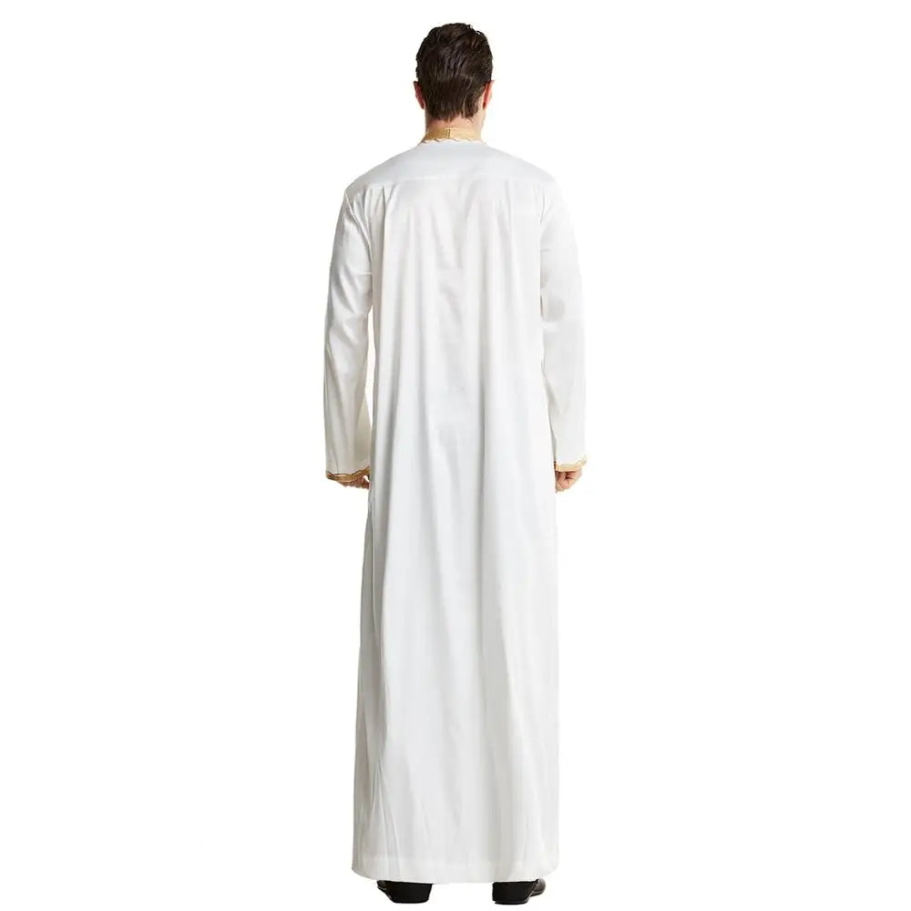 Muslim Abaya for Men Jubba Thobe Arab Long sleeve Islamic Clothing - Pleasures and Sins   Pleasures and Sins