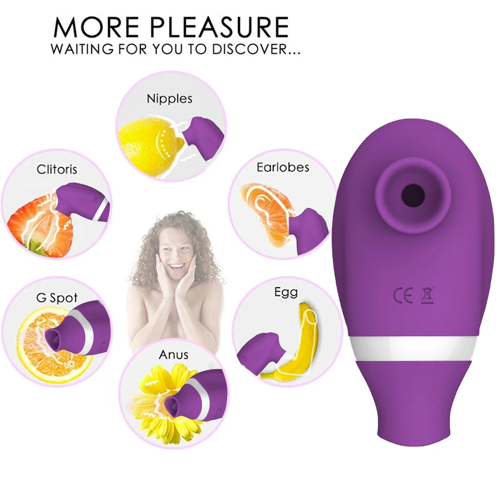 Vagina Sucking Licking Vibrator for Women 7 Speeds Stimulator - Pleasures and Sins   Pleasures and Sins