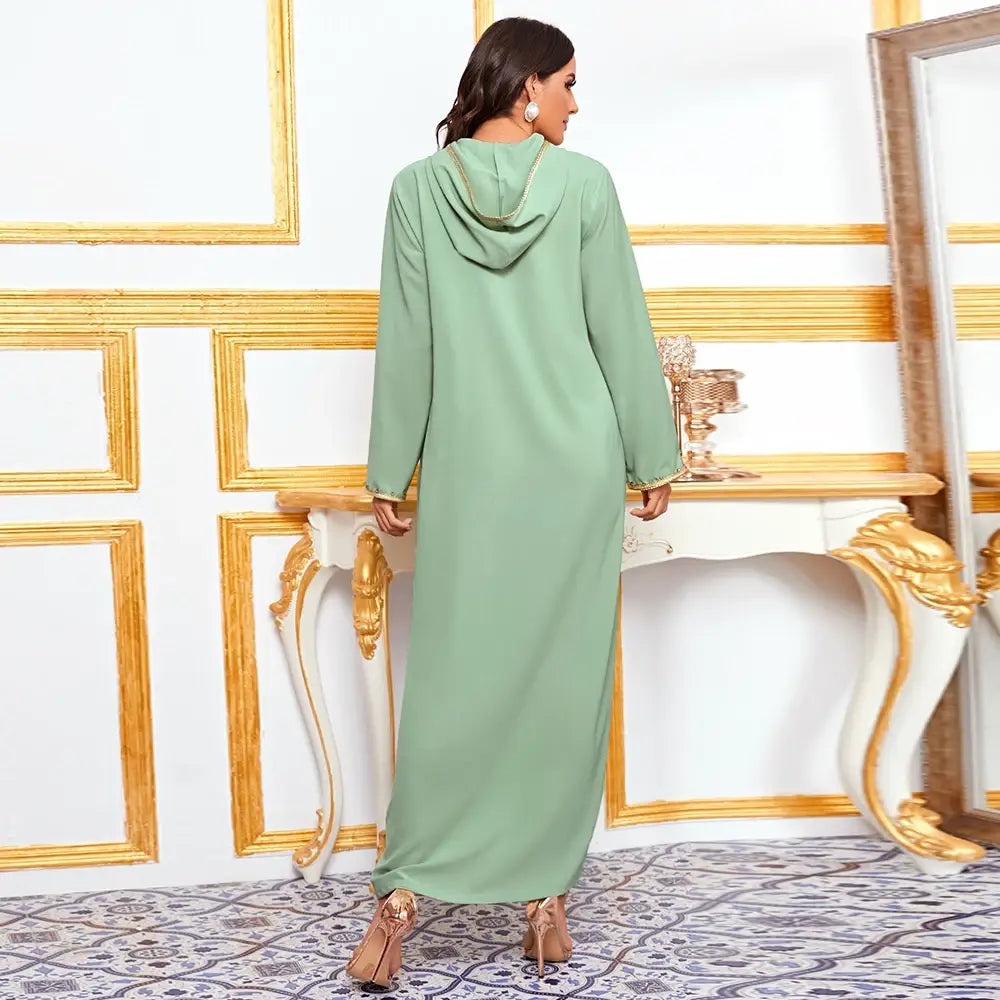 Abaya Dubai Islam Muslimisches Kleid für Frauen Arabisch