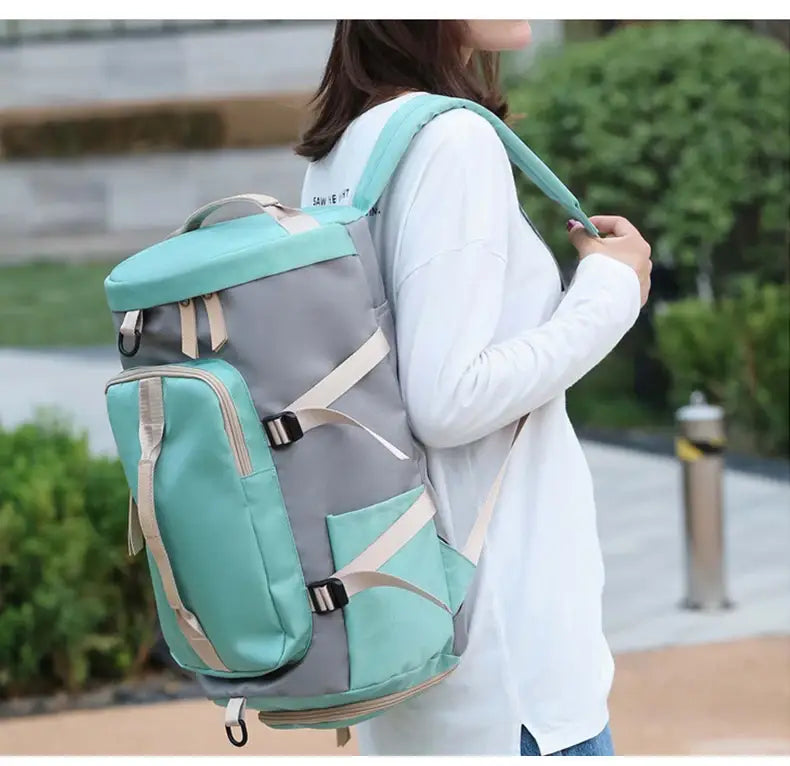 Womens Gym Bag Backpack Fitness Bag for Shoes Outdoor