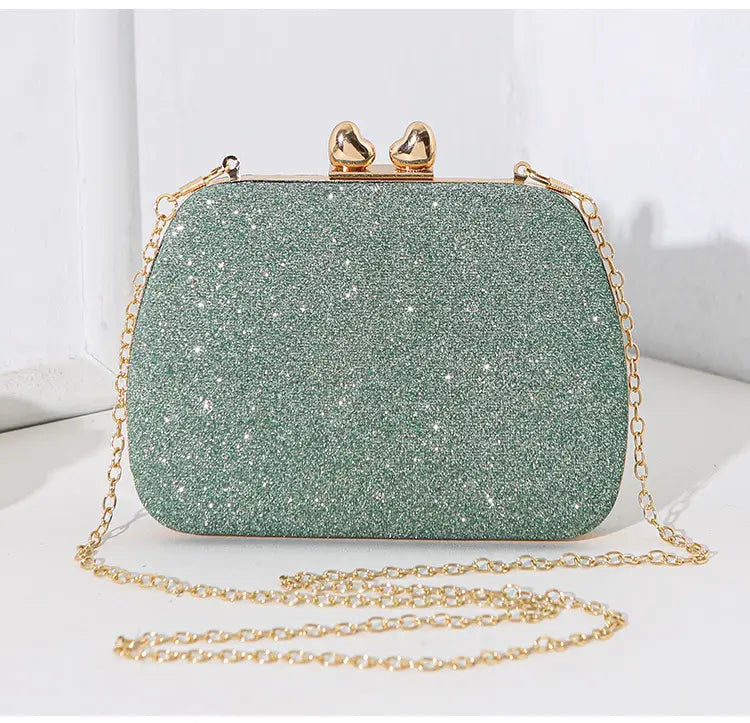 Diamond Chain Handheld Small Square Celebrity ClutchBag