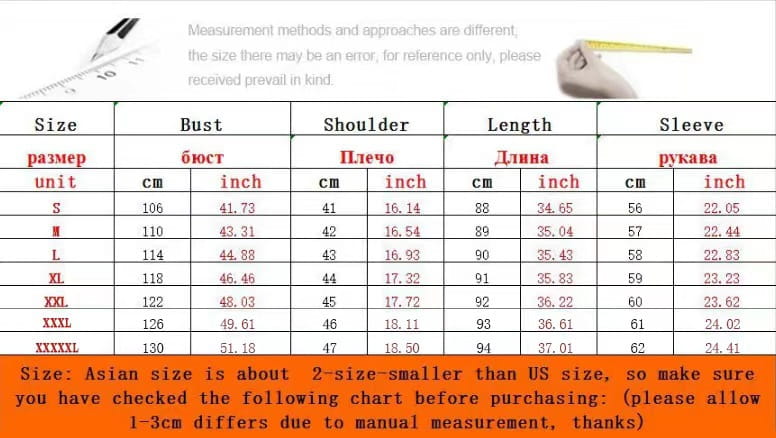 Size chart for Fluffy Fur Plush Warm Coat in Wine Red with bust, shoulder, and sleeve measurements.