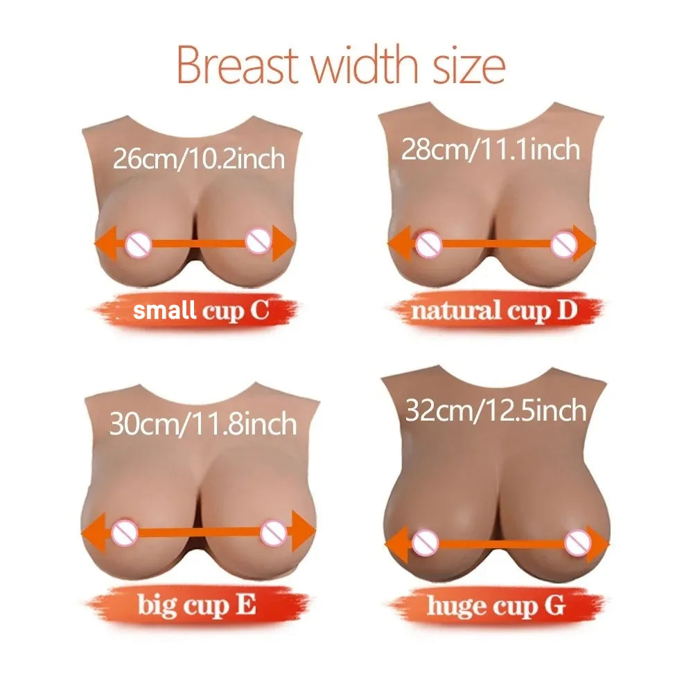 Artificial Silicone Breast Plate Realistic Trans/Crossdress