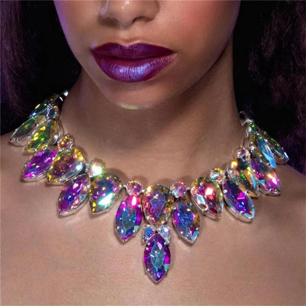 Exaggerated Crystal Large Women's Luxury Rhinestone Jewelry - Pleasures and Sins   Pleasures and Sins