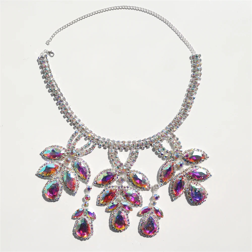 Exaggerated Crystal Large Women's Luxury Rhinestone Jewelry - Pleasures and Sins   Pleasures and Sins