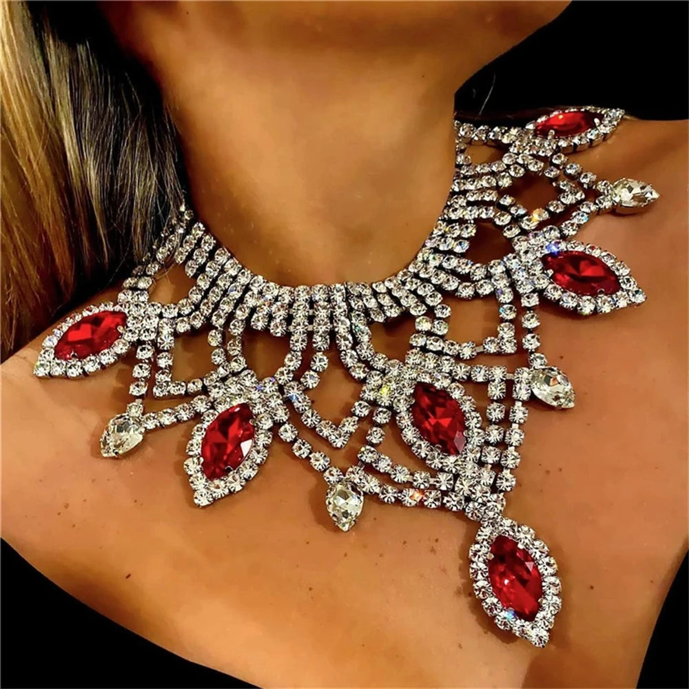 Exaggerated Crystal Large Women's Luxury Rhinestone Jewelry - Pleasures and Sins   Pleasures and Sins