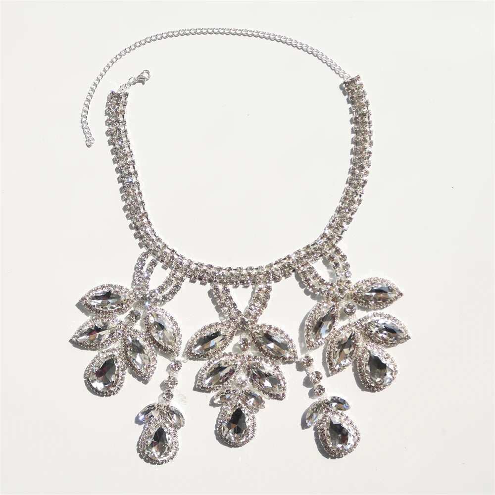 Exaggerated Crystal Large Women's Luxury Rhinestone Jewelry - Pleasures and Sins   Pleasures and Sins