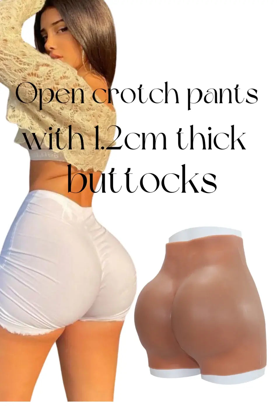 Fake Silicone Buttocks Artificial Big Bum and Hips