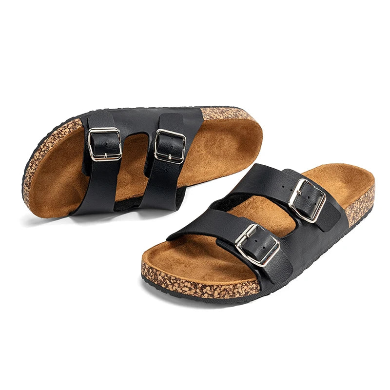 Classic Comfortable Summer Cork Shoes For Men Outdoor Sandals